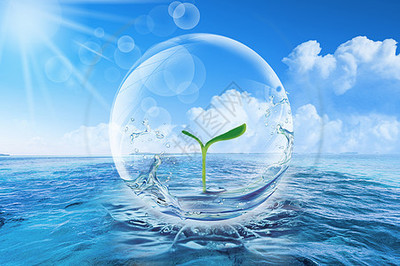 抽象創意節能環保場景